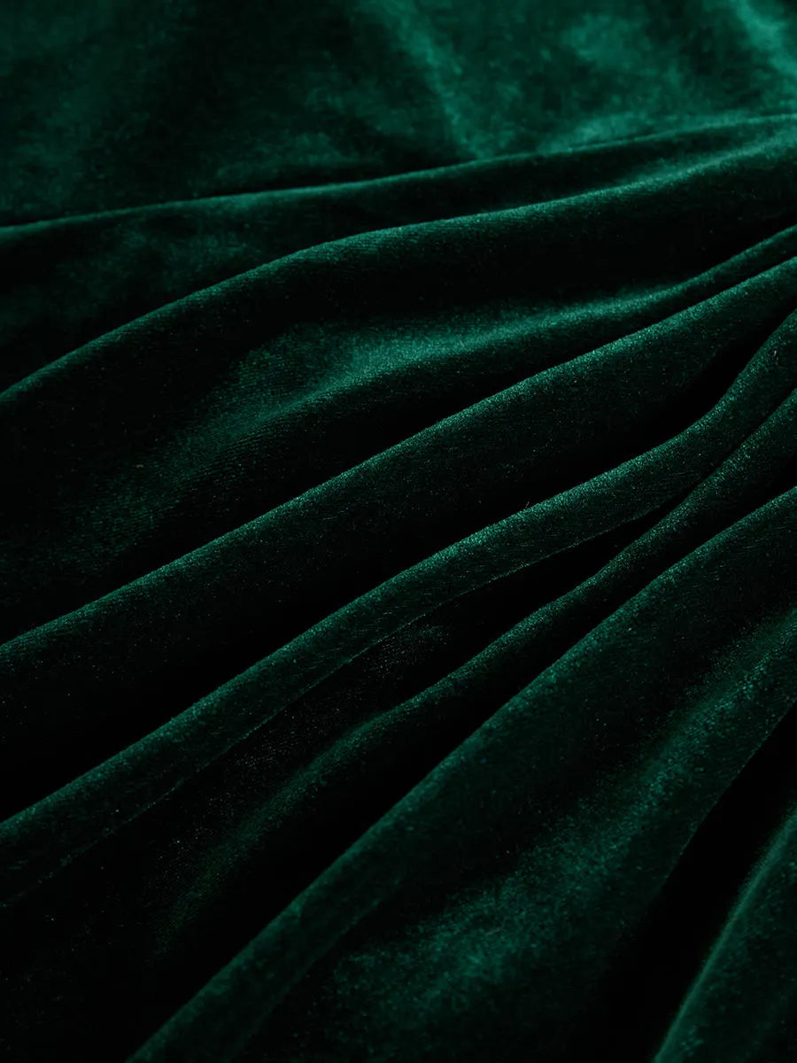Elegant Velvet Midi Dress