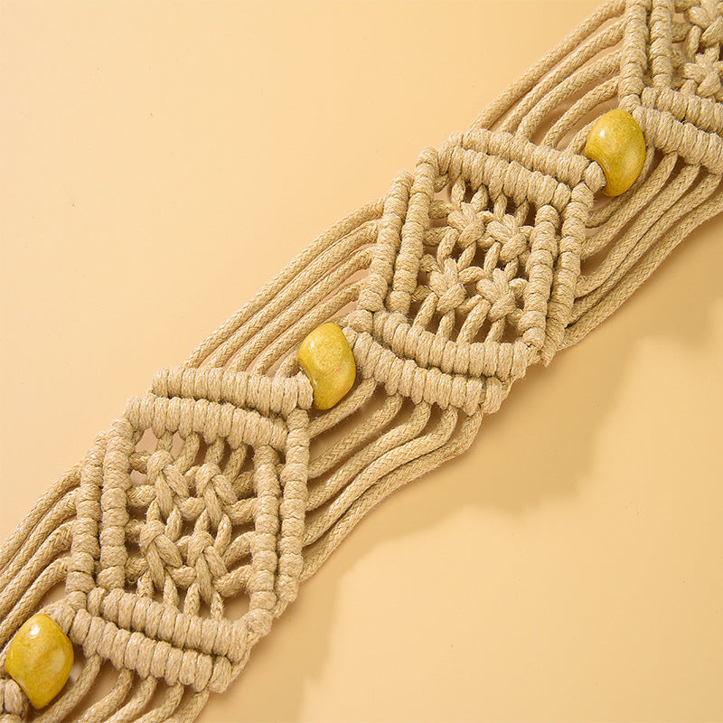 Retro Resort Bohemian Braided Belt