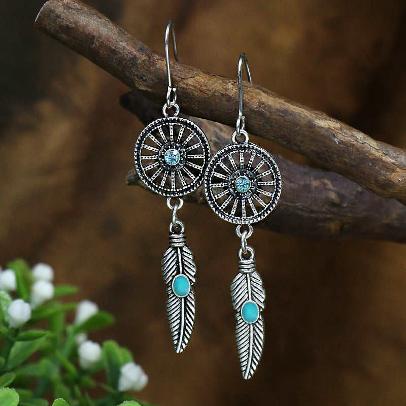 Women's Bohemian Geometric Alloy Retro Temperament Earrings