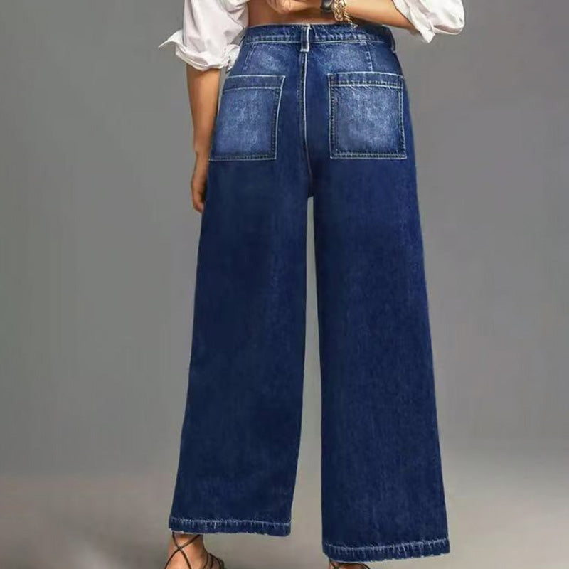 Women's High-Rise Wide-Leg Jeans – Tummy Control, Elongating Fit & Premium Denim in 4 Versatile Washes