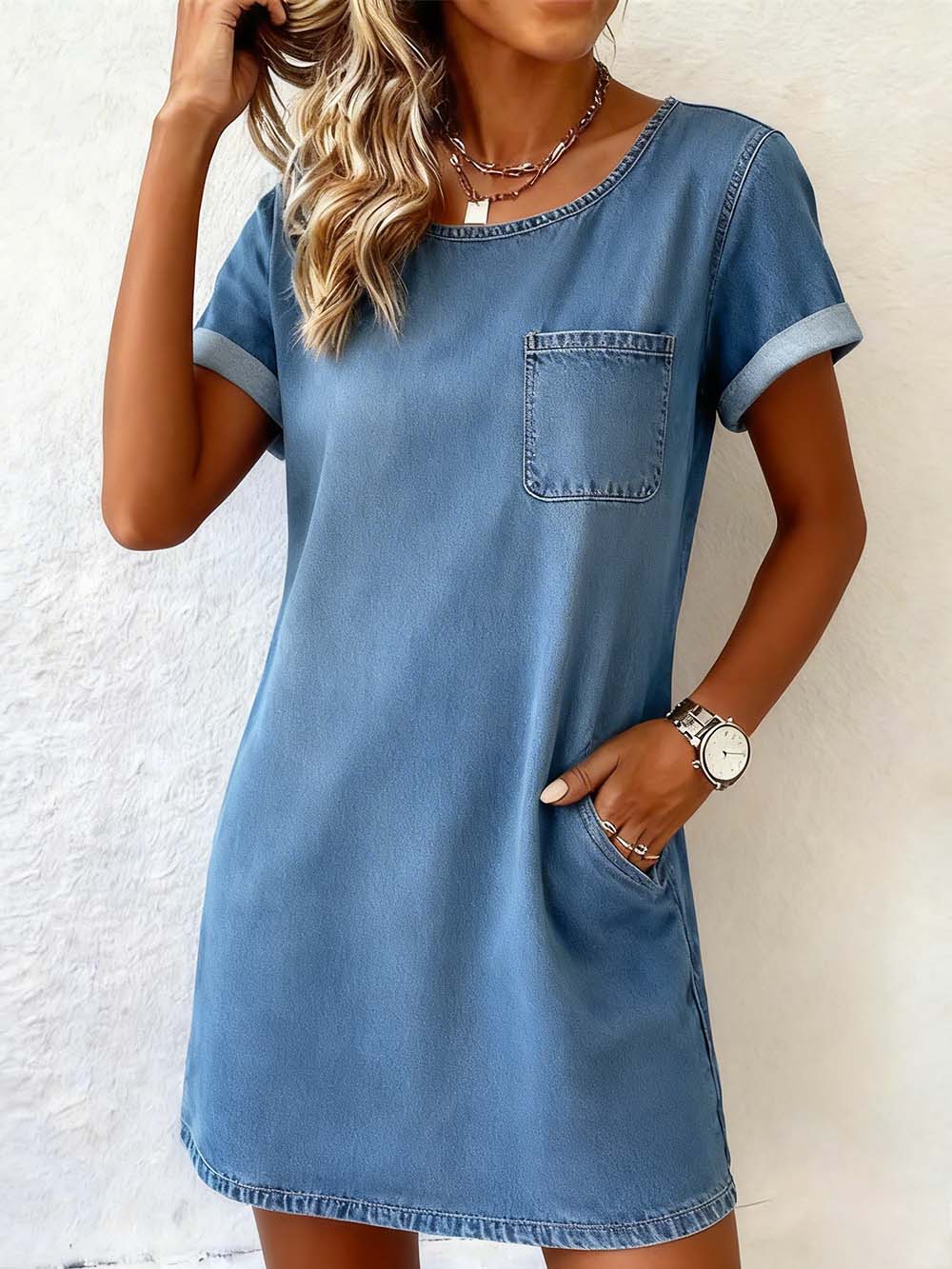 Women's Vintage Pocket Dress