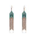 Women's Bohemian Alloy Tassel Earrings