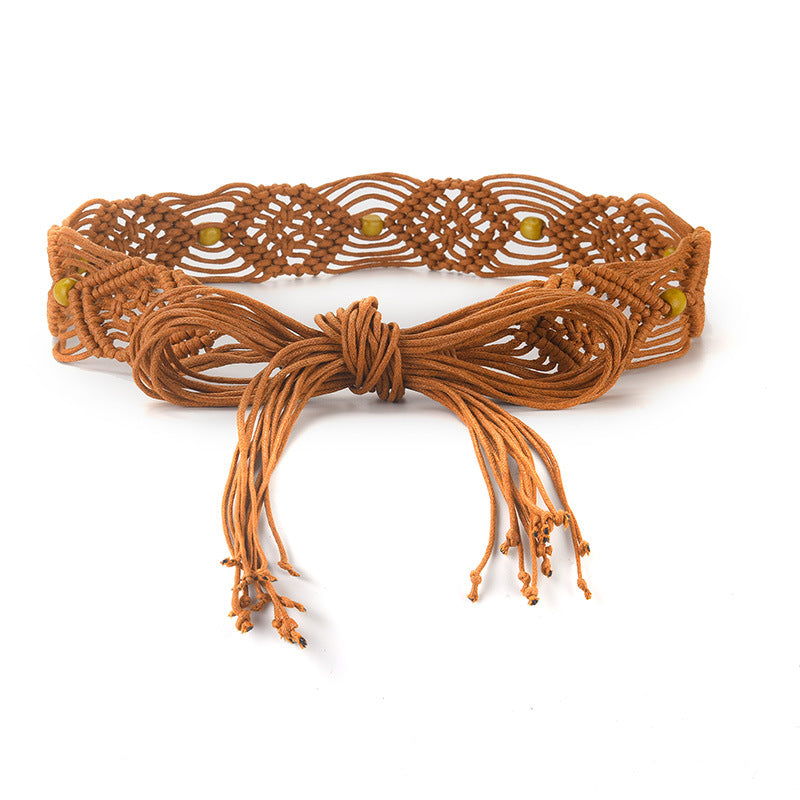 Retro Resort Bohemian Braided Belt