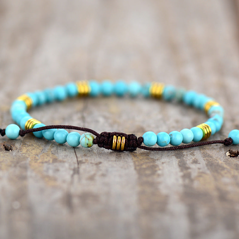 Unisex Vintage Natural Turquoise N Bracelet