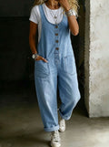 Women’s Casual Denim One Piece Jumpsuit