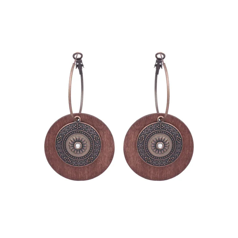 Women's Bohemian Teardrop-shaped Hand-woven Tassel Earrings