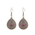 Women's Bohemian Exotic Water Drop Flower Earrings