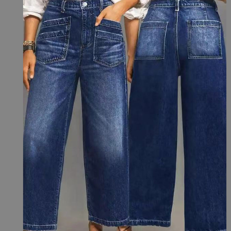 Women's High-Rise Wide-Leg Jeans – Tummy Control, Elongating Fit & Premium Denim in 4 Versatile Washes