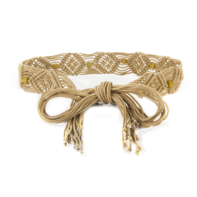 Retro Resort Bohemian Braided Belt