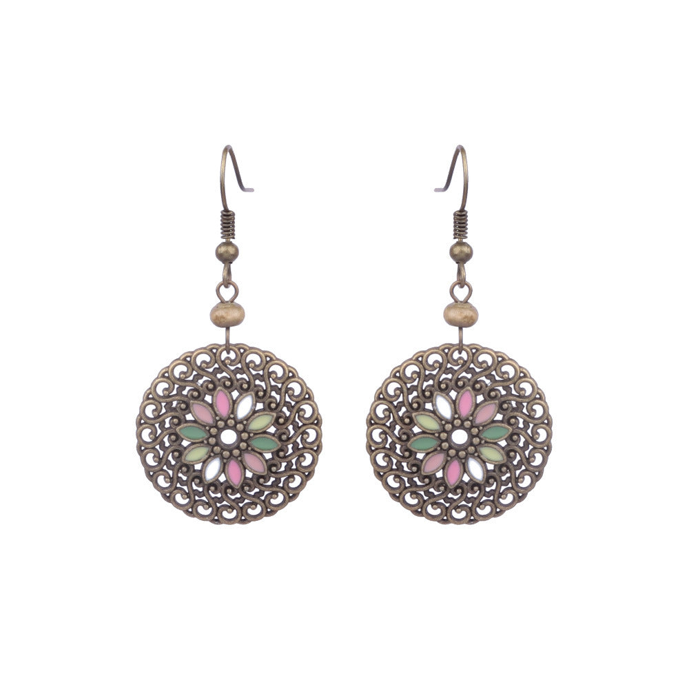 Women's Bohemian Ethnic Style Tassel Alloy Earrings