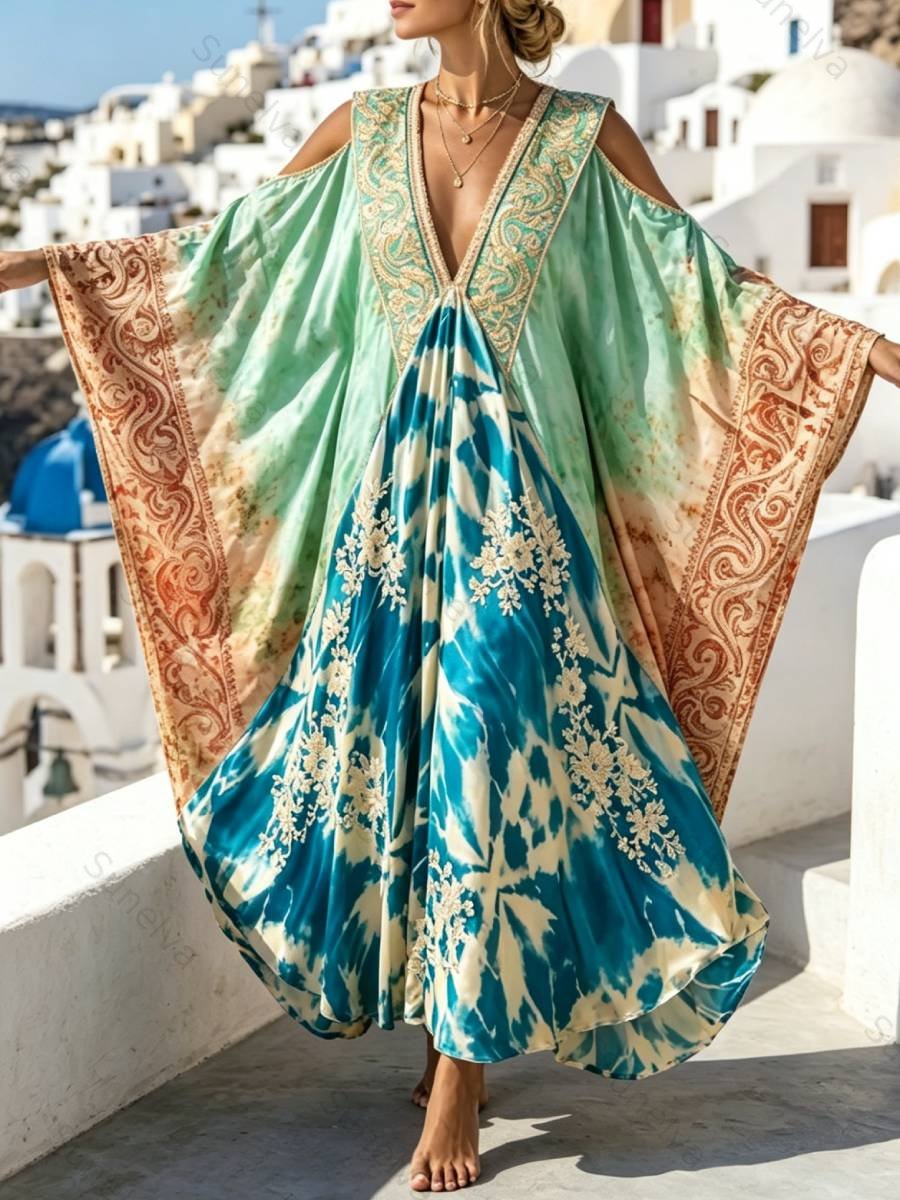 Bohemian Vacation Printed Kaftan3123