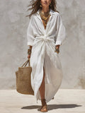 Women's Designer-style Shirt Dress bb94