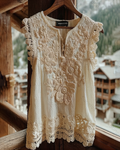 Women's Summer Floral Embroidered Sleeveless Top 3312