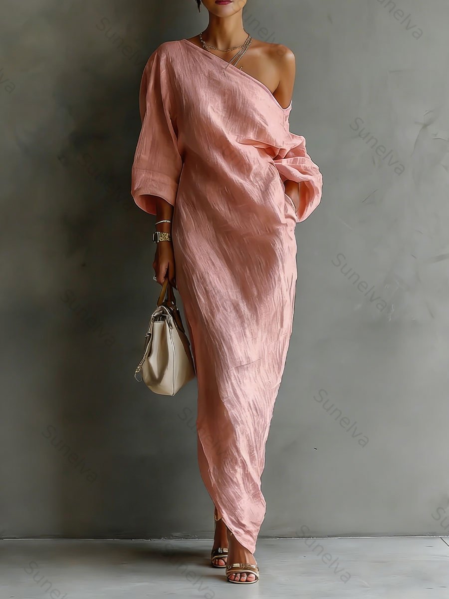 Women's Casual Off-the-shoulder Dress cb0e
