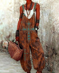 Elegant and Stylish Women's Boho-Style Embroidered Jumpsuit  2390