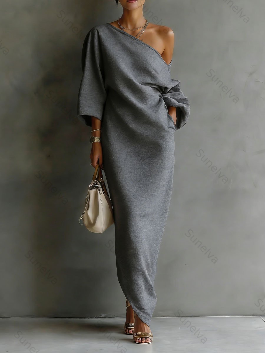 Women's Casual Off-the-shoulder Dress cb0e