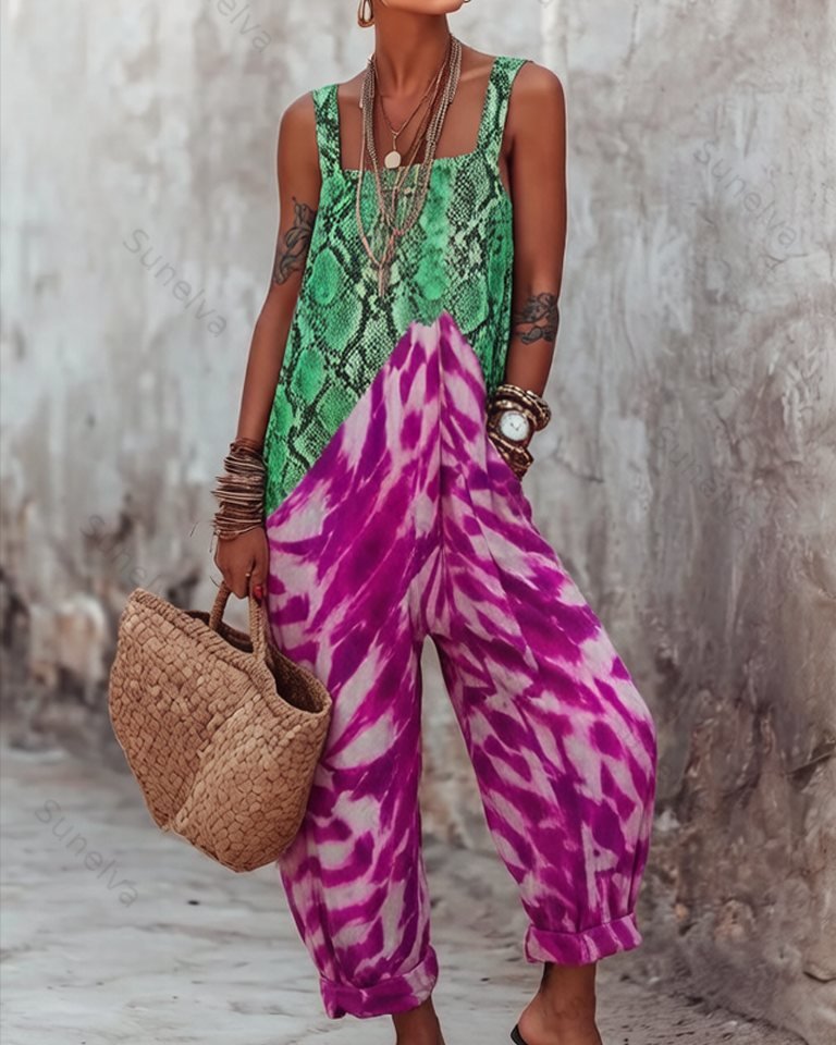 Women's Elegant & Stylish Summer Vacation Embroidered Jumpsuit 1912