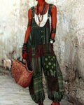 Elegant and Stylish Women's Boho-Style Embroidered Jumpsuit  4757